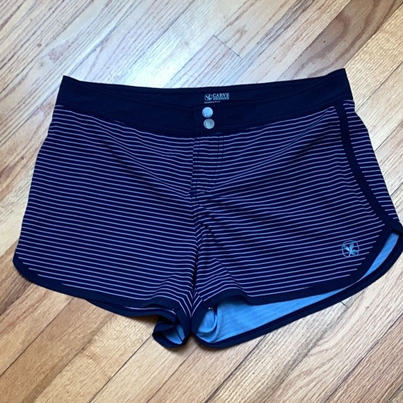 Carve Designs Breakers Blue Striped Board Shorts Women's Size 6 - Picture 1 of 8